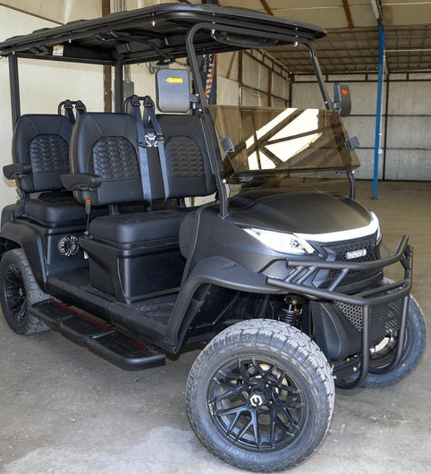 Venom Stealth, Lifted, Matte Black - Lago Vista Golf Carts