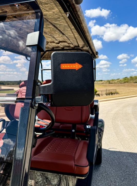 Venom Strike 4 Forward Facing Golf Cart, Lifted, Camo with Brown Seats - Lago Vista Golf Carts