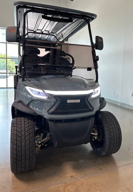 Venom Strike 6, Non - Lifted, Gun Metal Gray with Black seats - Lago Vista Golf Carts