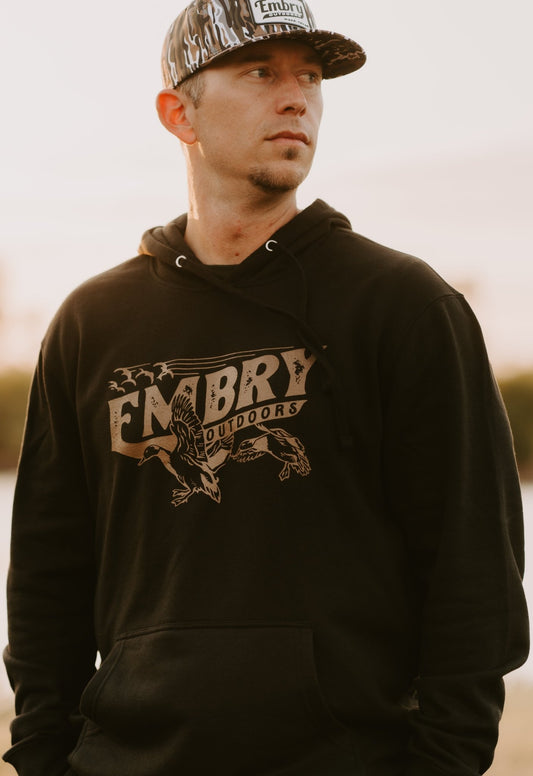 Migration Fleece Hoodie - Black - Lago Vista Golf Carts