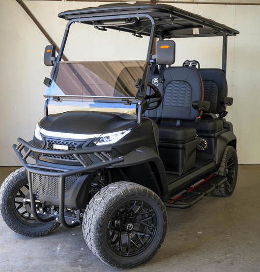 Venom Stealth, Lifted, Matte Black - Lago Vista Golf Carts