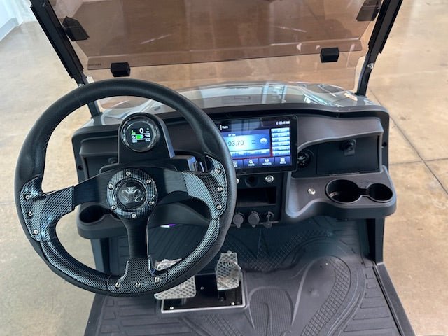 Venom Strike 6, Non - Lifted, Gun Metal Gray with Black seats - Lago Vista Golf Carts