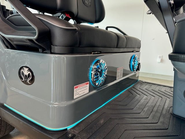Venom Strike 6, Non - Lifted, Gun Metal Gray with Black seats - Lago Vista Golf Carts