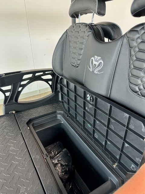 Venom Strike 6, Non - Lifted, Gun Metal Gray with Black seats - Lago Vista Golf Carts