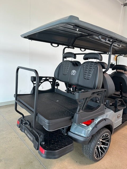 Venom Strike 6, Non - Lifted, Gun Metal Gray with Black seats - Lago Vista Golf Carts